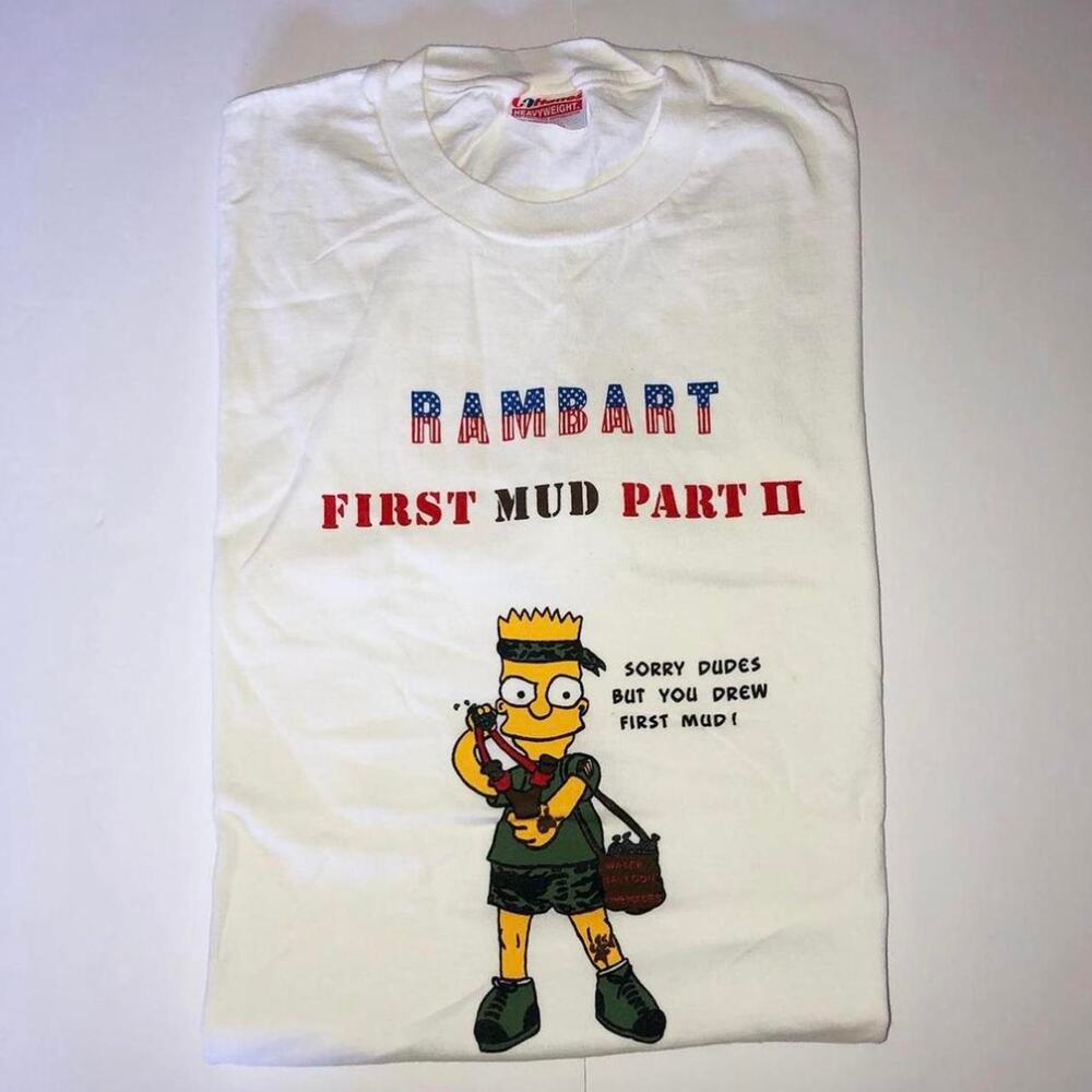 Amazing vintage bart Simpson Rambo bootleg